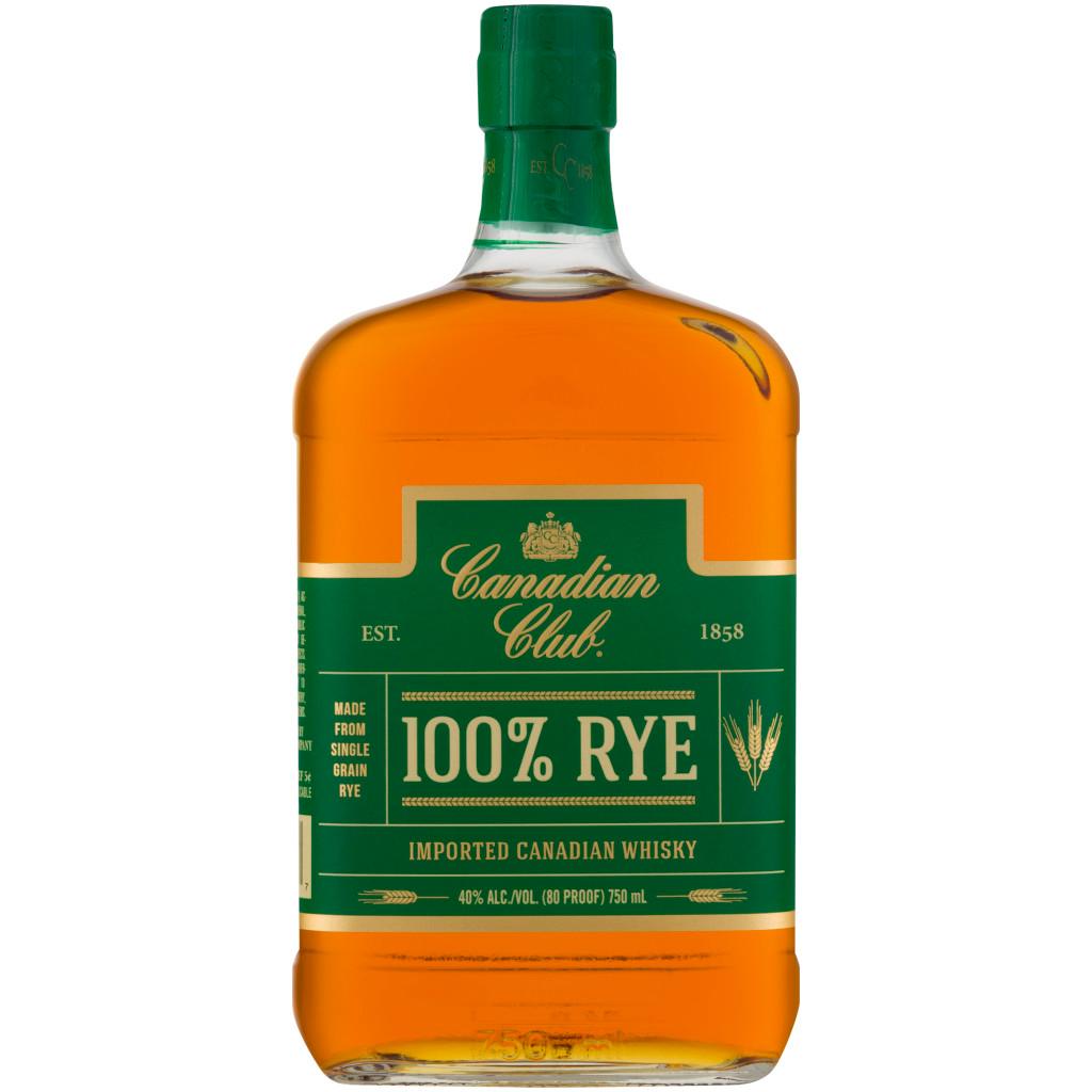 CANADIAN CLUB 100% RYE CANADIAN WHISKY