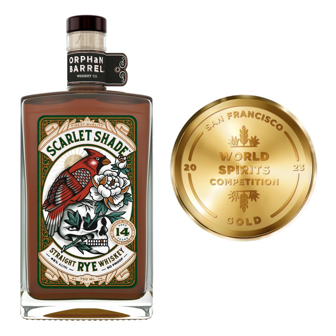 ORPHAN BARREL SCARLET SHADE 14 YEAR OLD STRAIGHT RYE WHISKEY