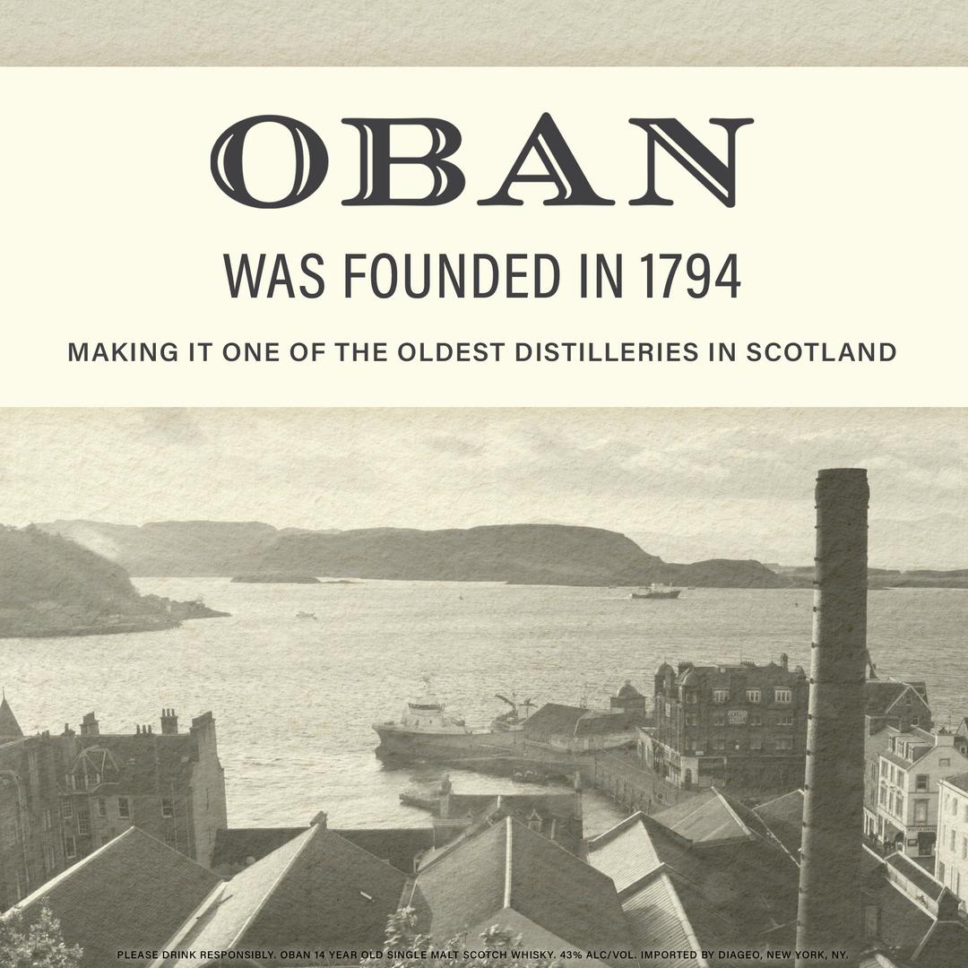 OBAN 14 YEARS OLD SINGLE MALT WHISKY