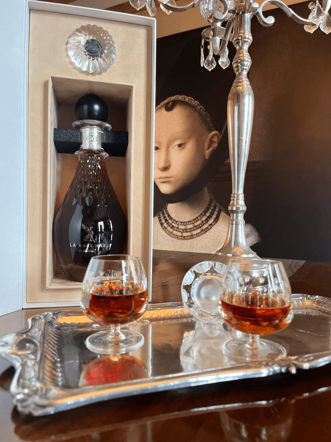 BAS ARMAGNAC LA BARONNE 1990 CRISTAL BRANDY