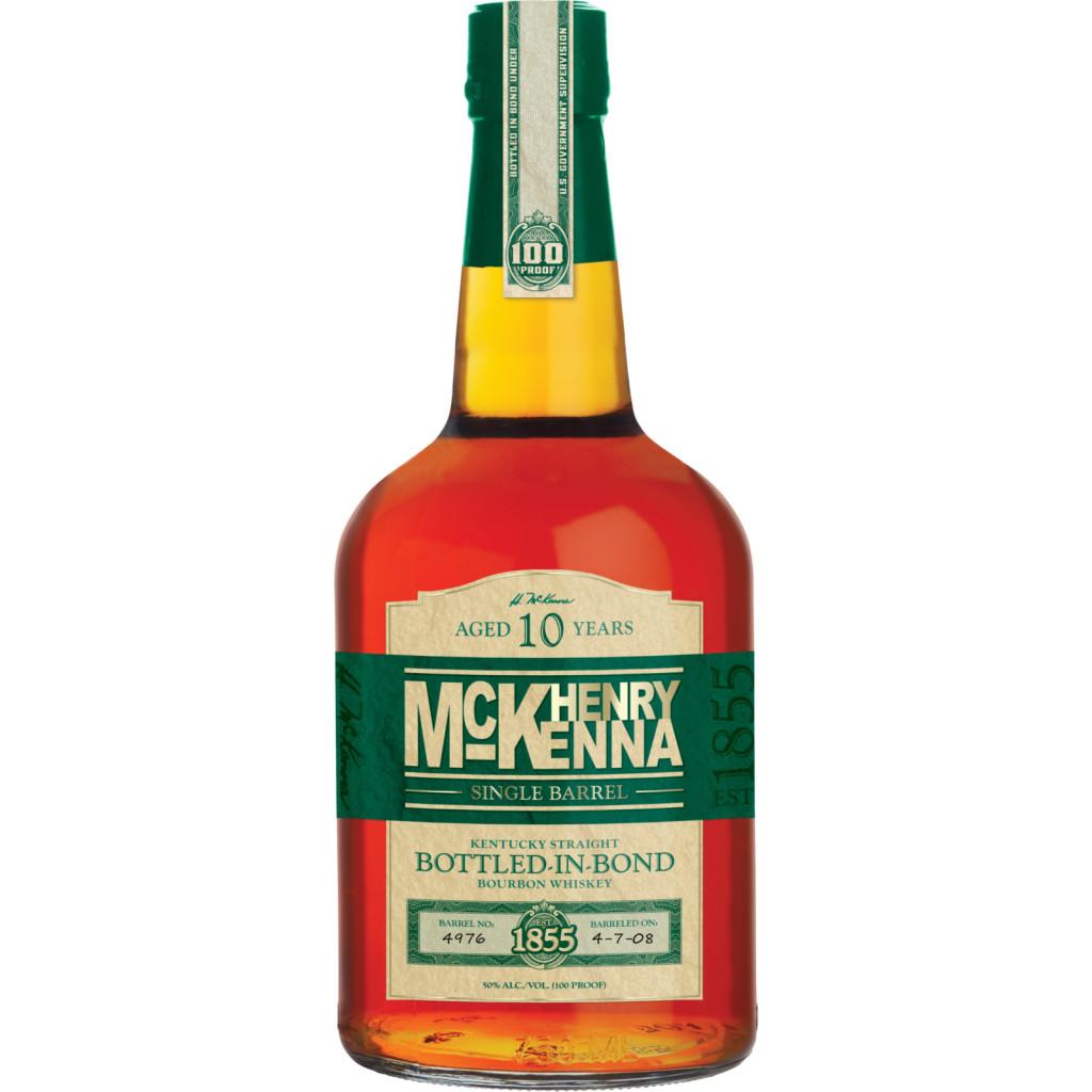 HENRY MCKENNA SINGLE BARREL BOTTLED IN BOND STRAIGHT BOURBON AGED 10 YEAR