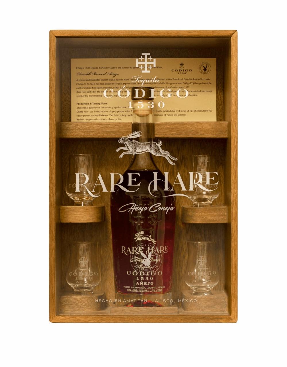 CÓDIGO 1530 PLAYBOY RARE HARE AÑEJO TEQUILA