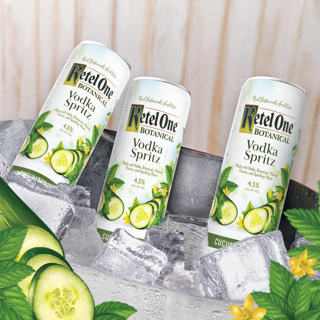 KETEL ONE BOTANICAL VODKA SPRITZ CUCUMBER & MINT