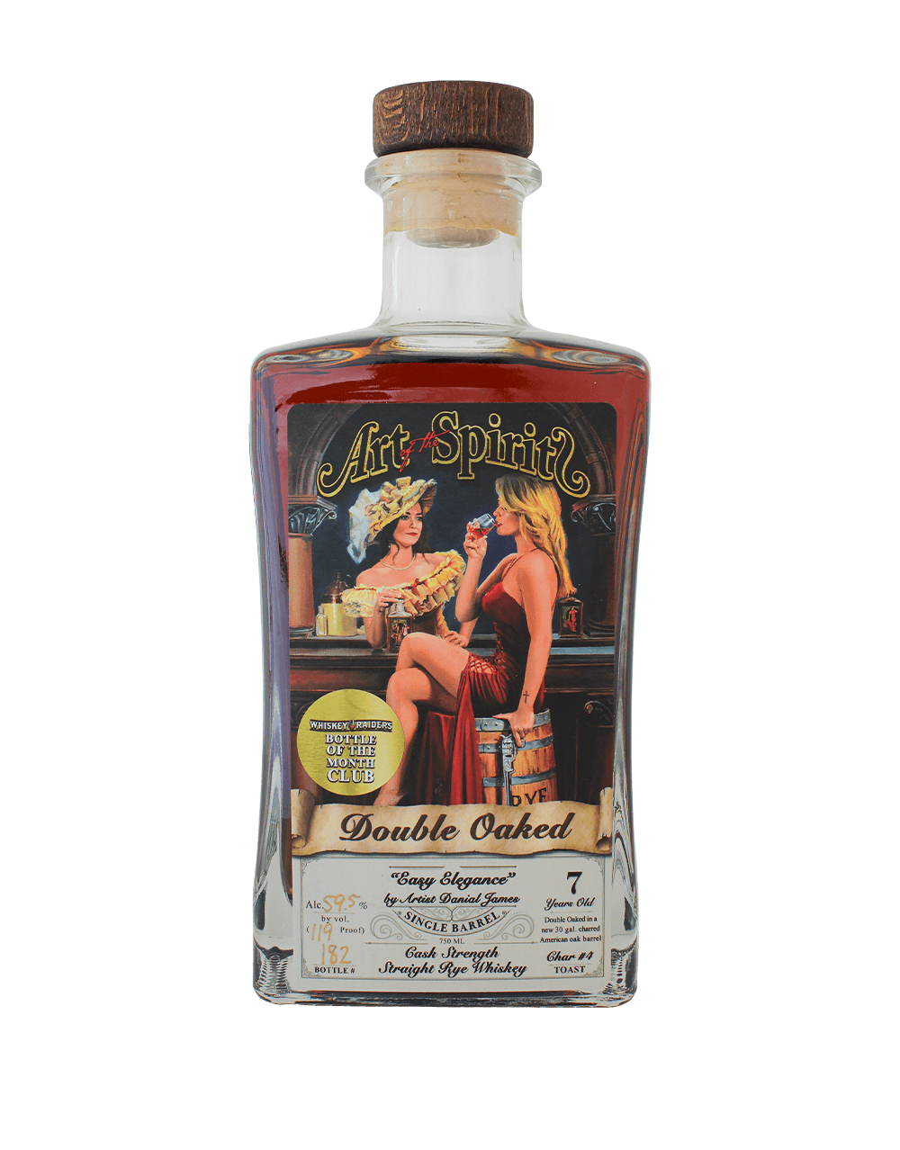 ART OF THE SPIRIT WHISKEY RAIDERS DOUBLE OAKED CASK STRENGTH RYE