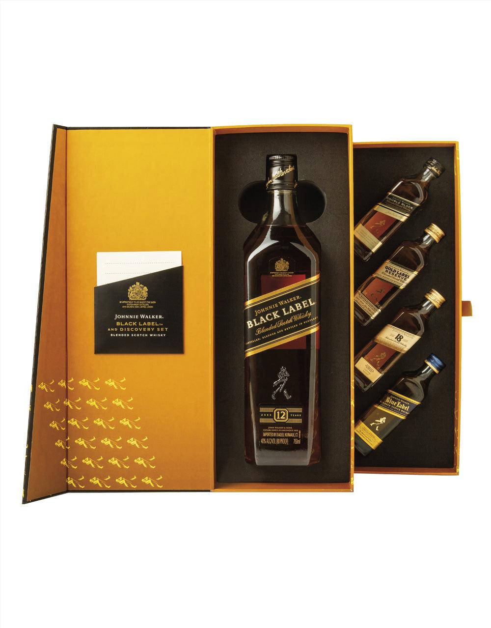 JOHNNIE WALKER BLACK LABEL PLUS DISCOVERY SET