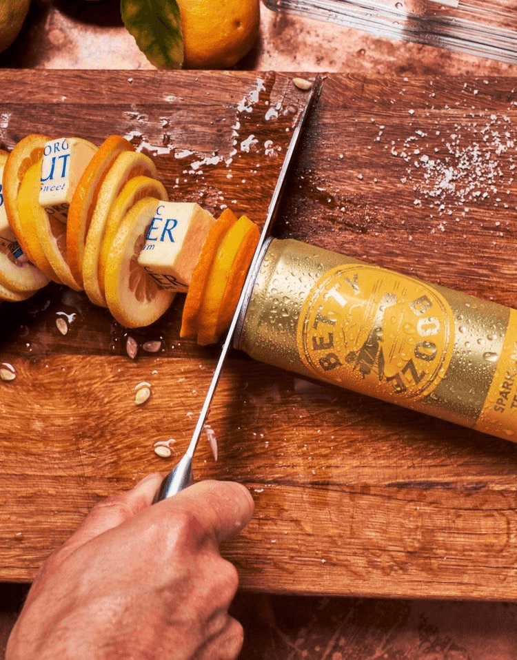 BETTY BOOZE SPARKLING TEQUILA WITH OAK SMOKED LEMONADE