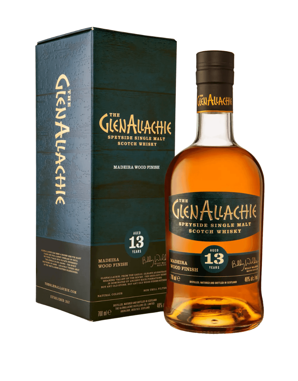 GLENALLACHIE 13 YEAR OLD MADEIRA WOOD FINISH SCOTCH