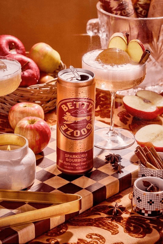 BETTY BOOZE SPARKLING BOURBON WITH APPLE GINGER SOUR CHERRY