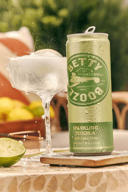 BETTY BOOZE SPARKLING TEQUILA WITH LIME SHISO
