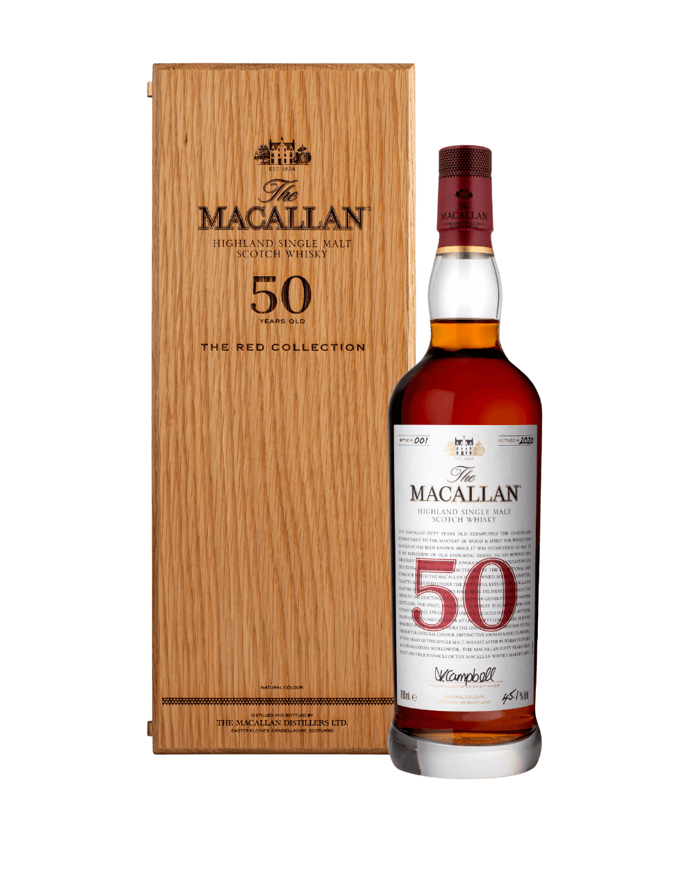 THE MACALLAN RED COLLECTION 50 YEARS OLD