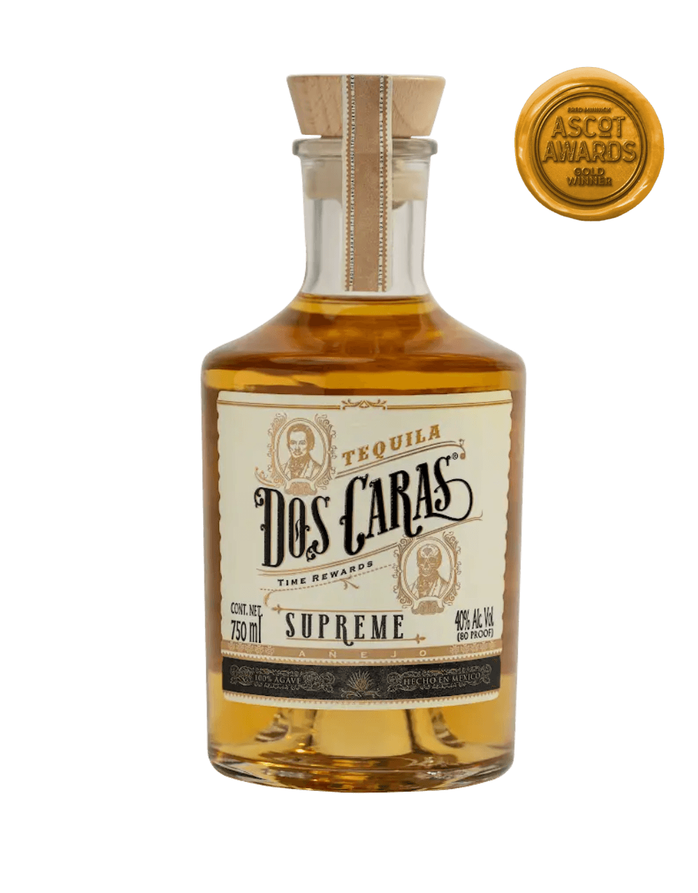 DOS CARAS TEQUILA SUPREME AÑEJO