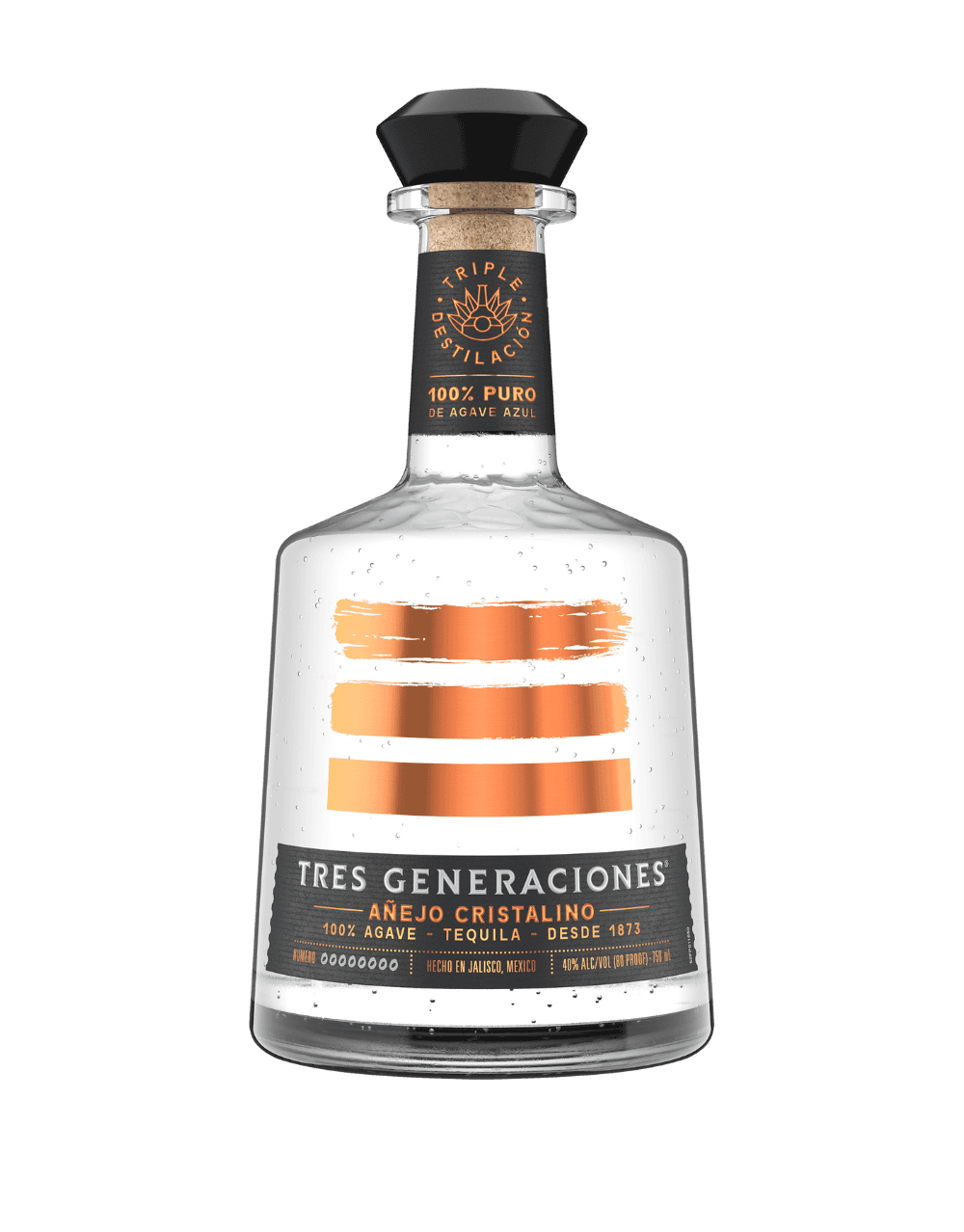 TRES GENERACIONES AÑEJO CRISTALINO TEQUILA