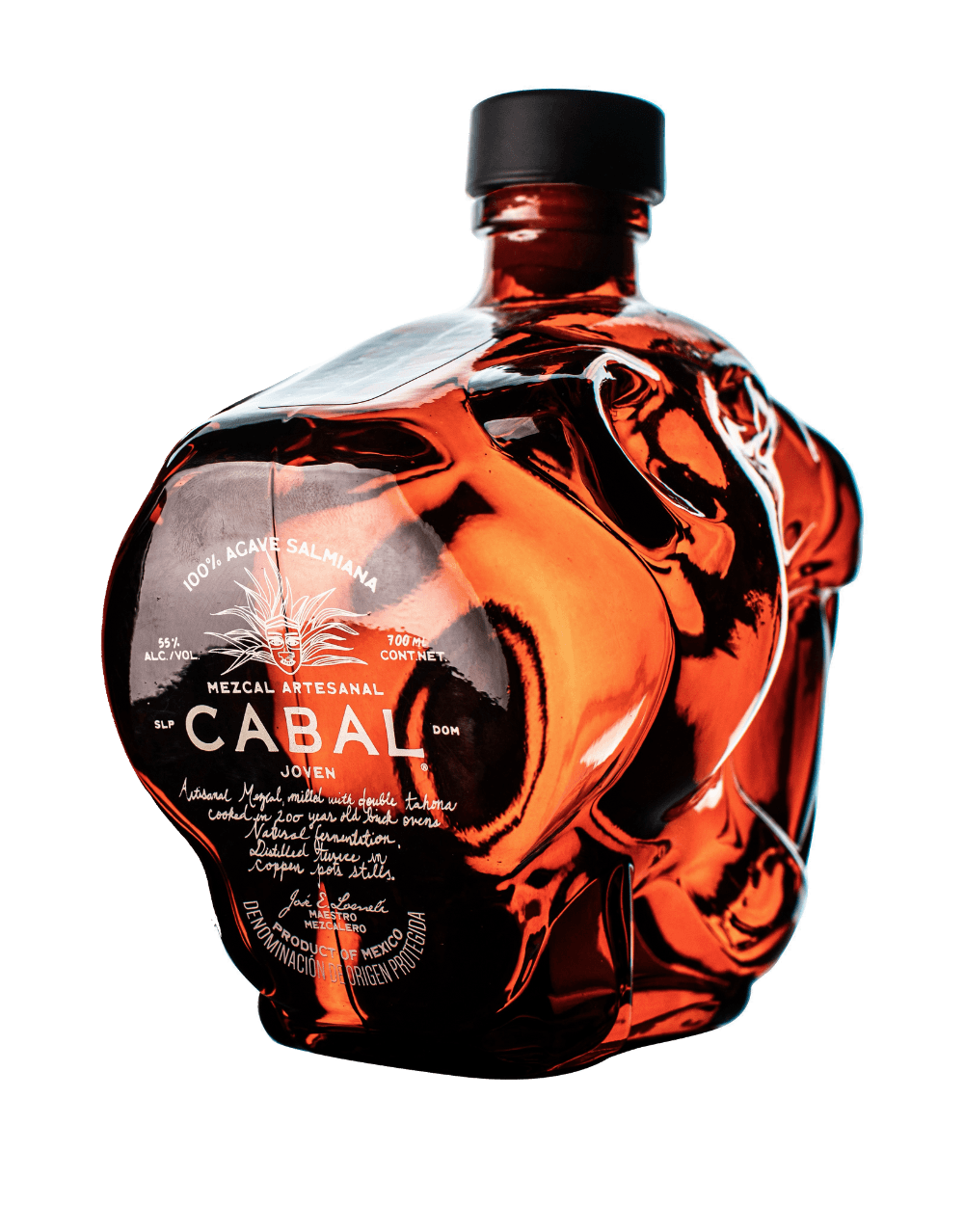 TEQUILA CABAL MEZCAL SALMIANA JAGUAR HEAD