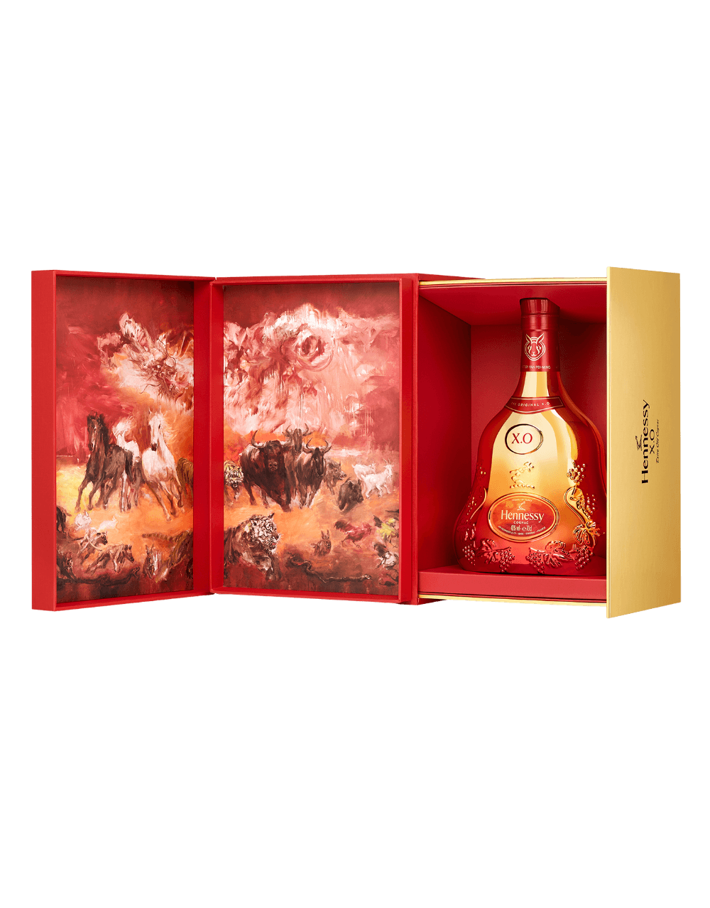 HENNESSY XO 2023 LUNAR NEW YEAR LIMITED EDITION BOTTLE AND GIFT BOX