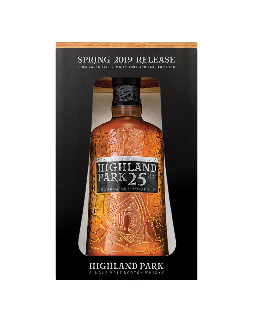 HIGHLAND PARK 25 YEAR OLD SINGLE MALT WHISKY