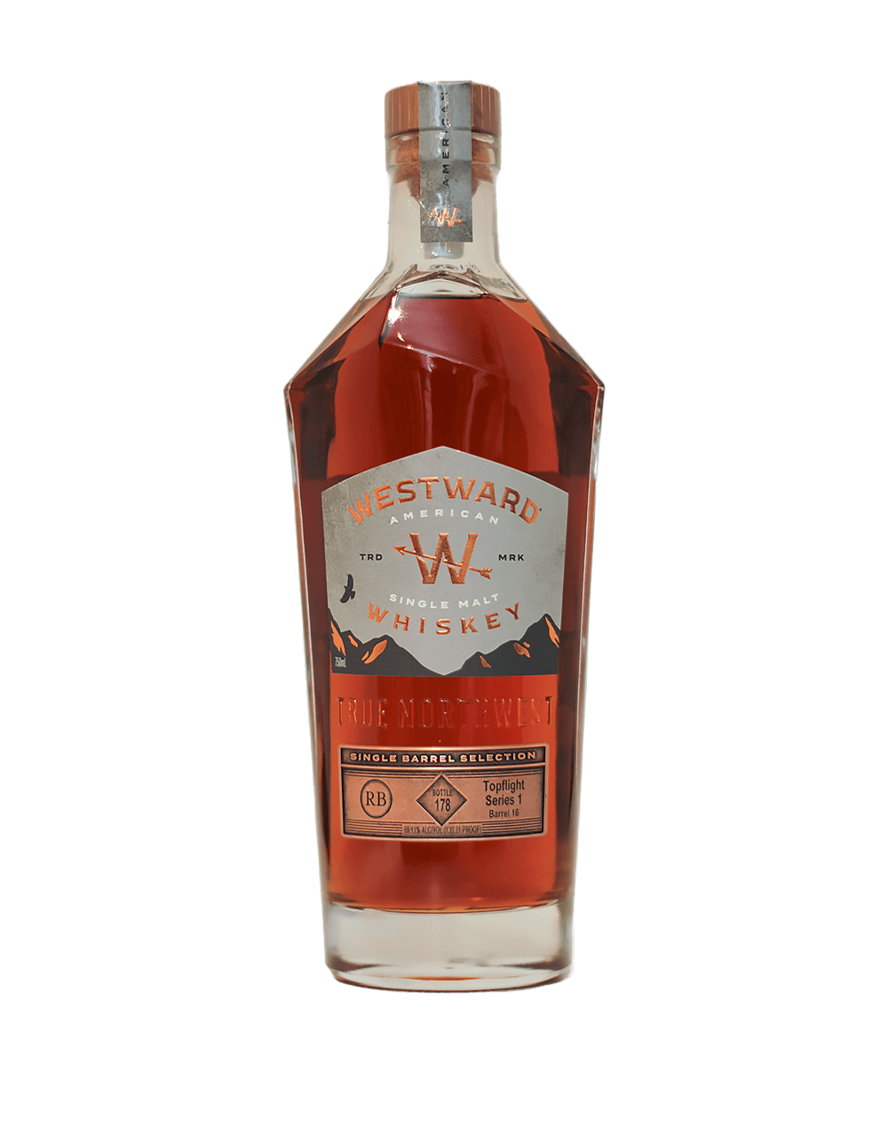 WESTWARD AMERICAN SINGLE MALT SINGLE BARREL S1B16