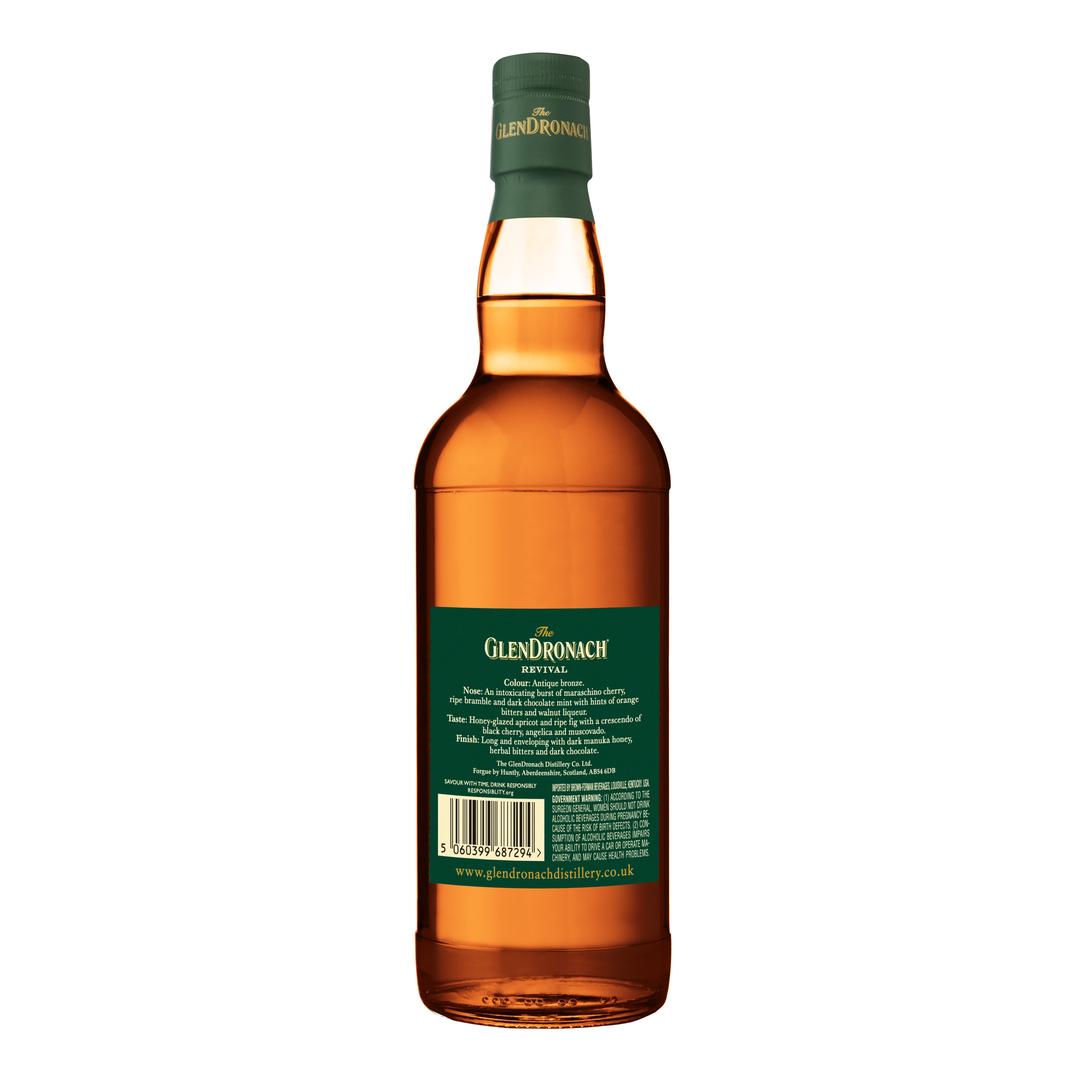 THE GLENDRONACH SINGLE MALT SCOTCH WHISKY REVIVAL AGED 15 YEARS